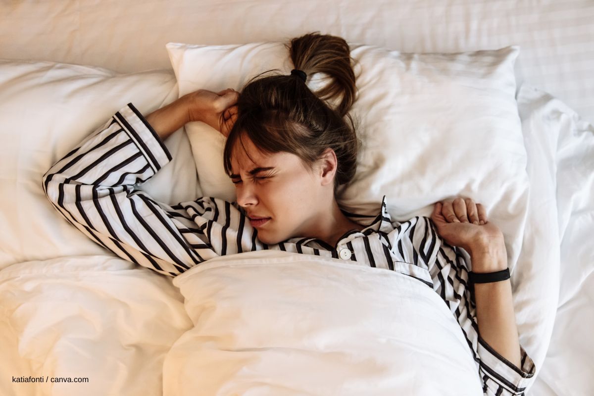 Fatigué par une mauvaise position de sommeil