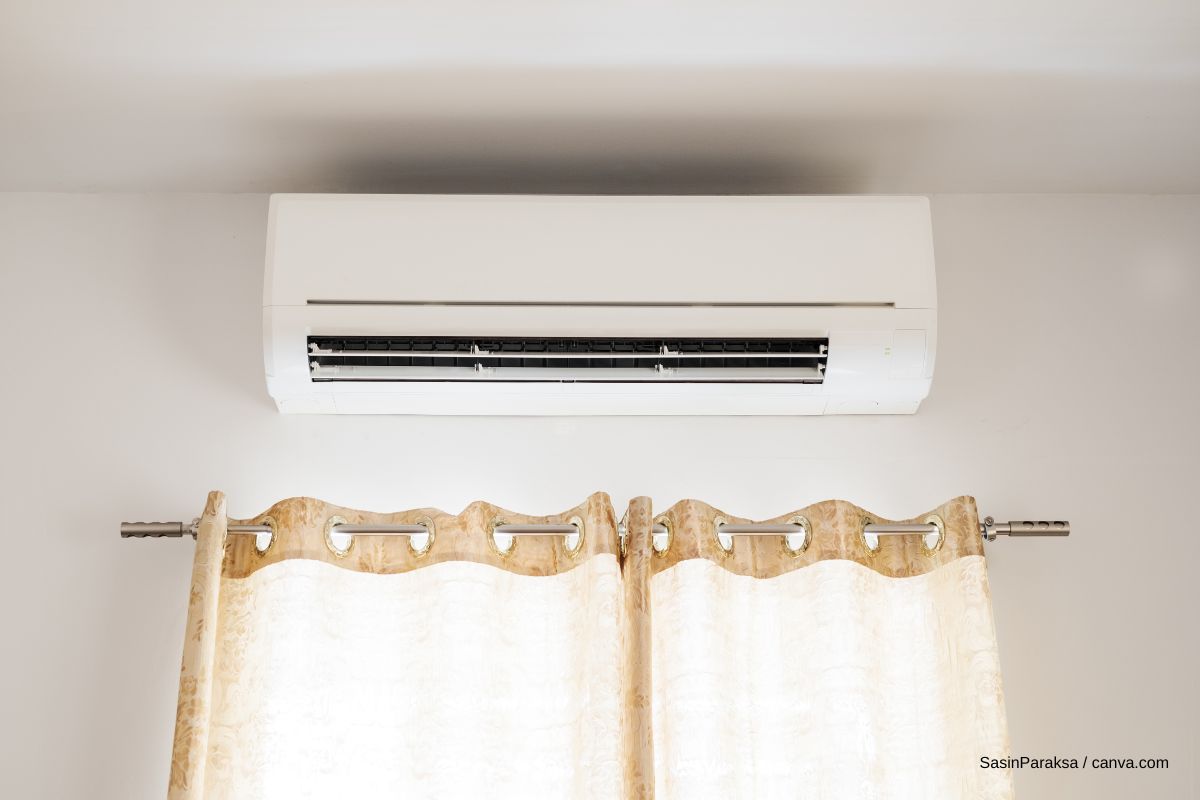 air conditioning in the bedroom