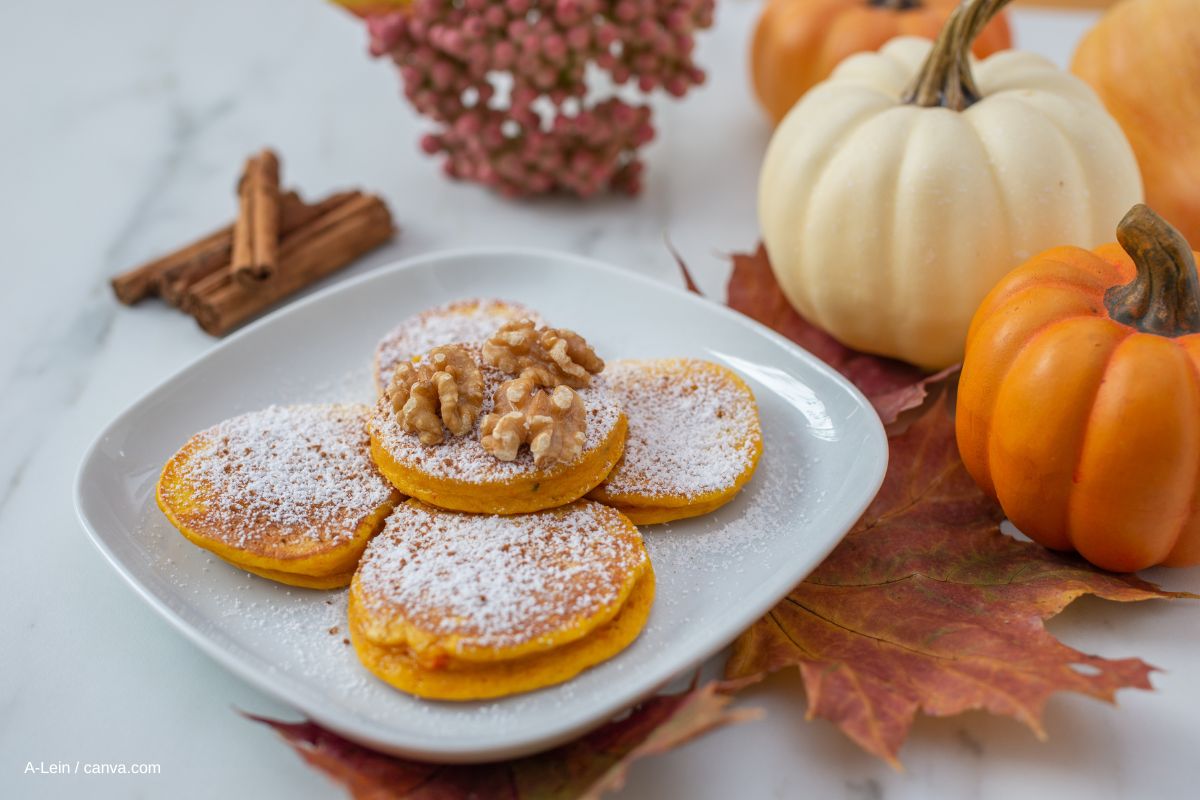 Pfannkuchen mit Pumpkin-Spice