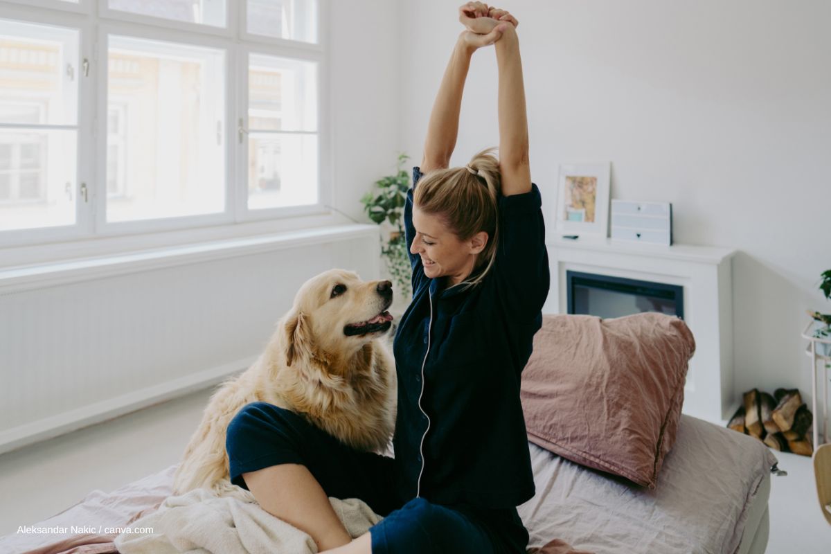 stretching