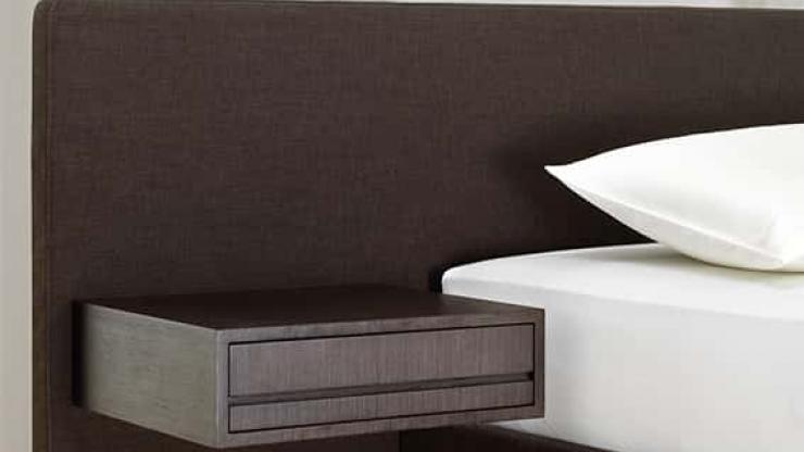 bedside table boxspring bed accessory
